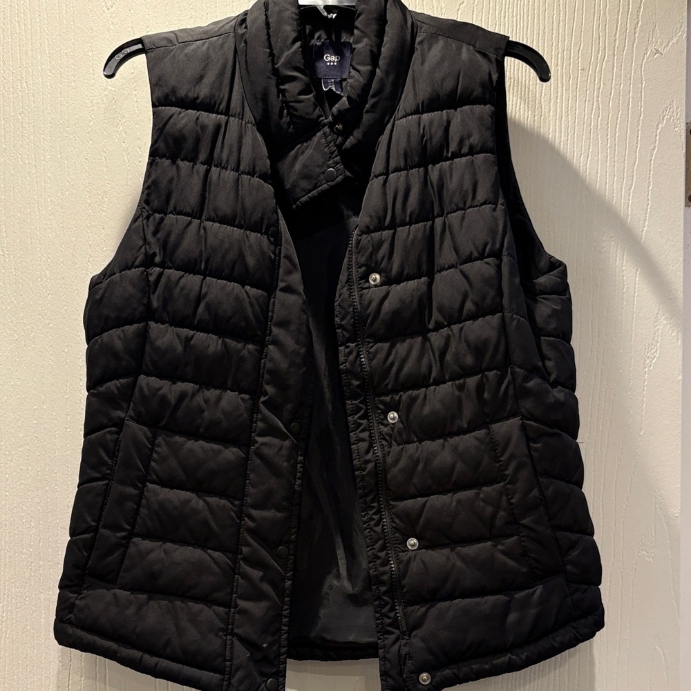 Black Quilted Vest